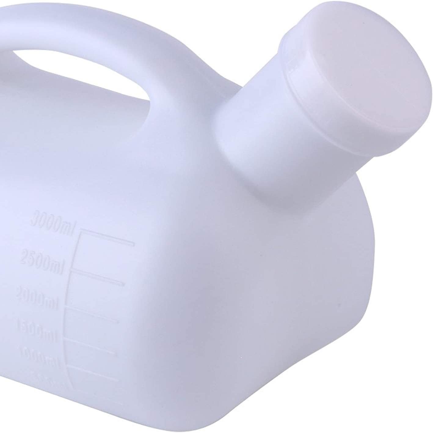 Male Urinal,Urine Bottles Male, Large Male Urinal Portable 3000ML Mens Potty Pee Bottle Collector Travel Toilet