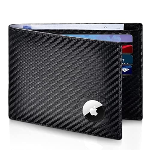 Slim Leather RFID Smart Airtag Wallet for Men With Airtag Holder Best Wallet
