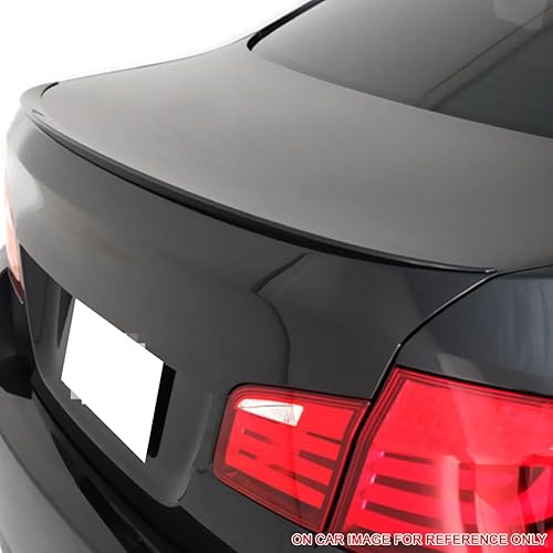 Miniatura 7 de IKON MOTORSPORTS, Alerón de maletero compatible con BMW Serie 5 F10 Sedan de 4 puertas, estilo M5 pintado #A17 Havanna Metallic ABS cubierta de tapa