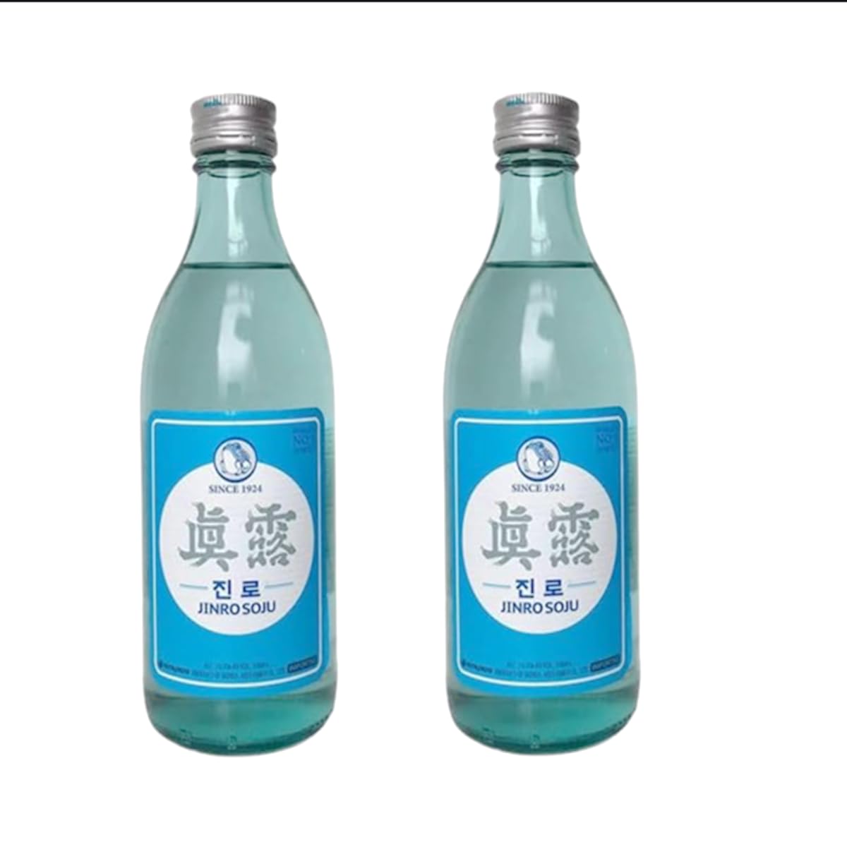 YIJIA | Jinro Vino Soju Coreano 350ml (Alc.16.9%) - El soju es una bebida muy popular en Corea (2 Botella)