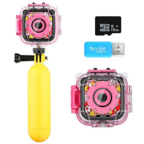 Kids Camera, iMoway Waterproof Video Cameras for Kids HD 1080P Kids Digital Cameras