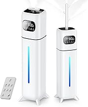 Humidifier, Large Capacity, 2.8 gal (10 L), Multi-Disinfecting Purification, Intelligent Humidification, Ultrasonic Humidifier, Top Water Supply, 3 Levels of Humidification Amount Adjustment, Long