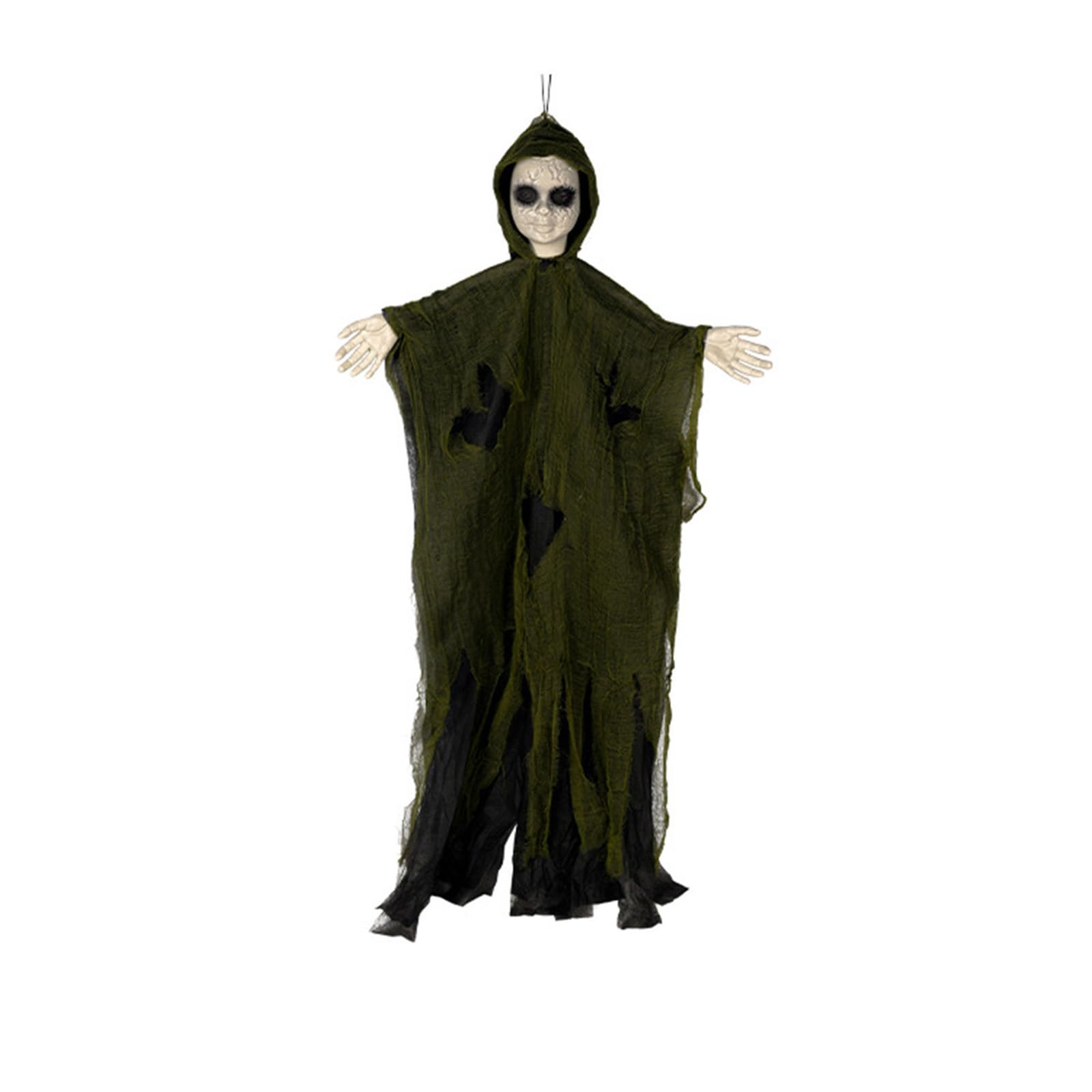 Décoration Halloween suspendue LED : le spectre de sorcière effrayant et facile à installer