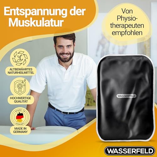 WASSERFELD® Moorkissen für Mikrowelle XXL - Therapeutisches Wärmekissen zur natürlichen Linderung von Schmerzen und Verspannungen in Nacken, Schulter, Rücken oder Bauch