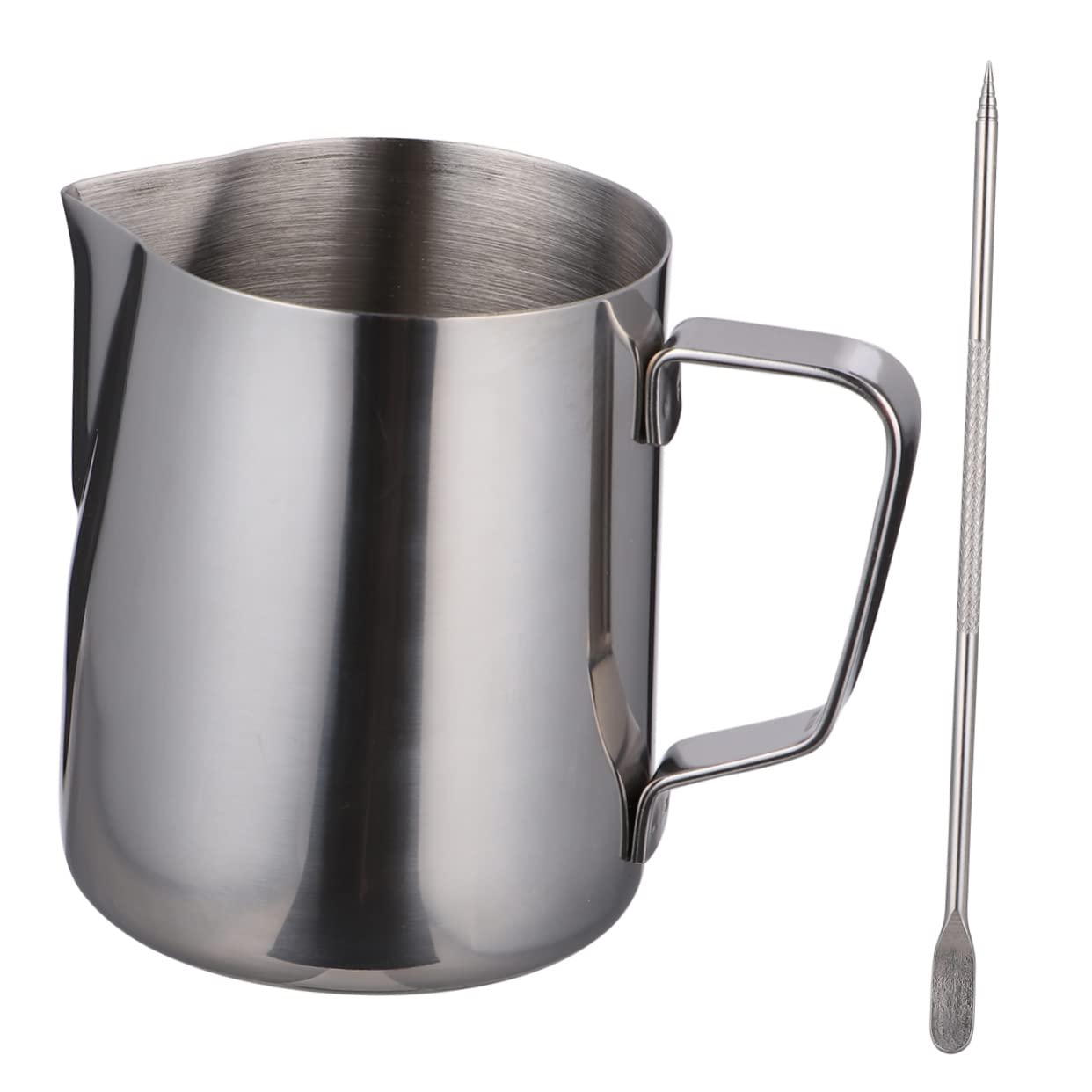 WEKADRIN Pichet à Lait Inox Avec Bec Verseur Étroit Et