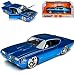 Produktbild Pontiac GTO Judge Coupe Blau 1969 1/24 Jada Modell Auto mit individiuellem Wunschkennzeichen