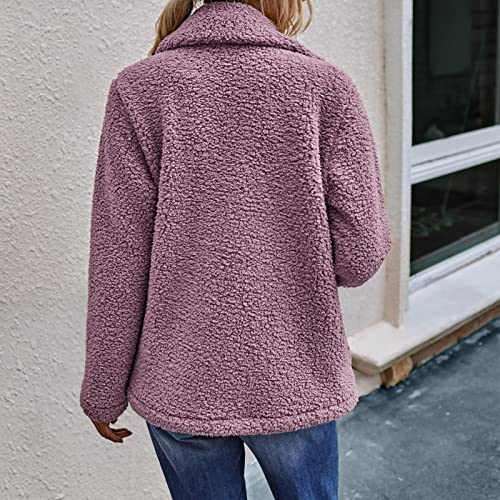 Winter Jackets For Women,Womens Winter Coats Blazer Jackets For Women Jackets For Women Jean Jacket Women Womens Vests Outerwear Lambskin Leather Jacket Women Girl Autumn Cardigan Coat(Pink,Large) #TOP5