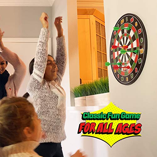 Stomp Rocket Magne Darts Indoor Outdoor Magnetic Kids Dartboard Game With 6 Multicolored Darts With Magnets #TOP4