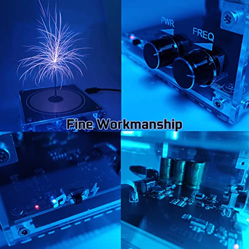 ALKISTA Tesla Coil Musical Speaker Plasma Storm Cool Desktop Gadgets Electric Toys Bobina De Tesla Electrica Artificial Lightning Science Physical Toy Model