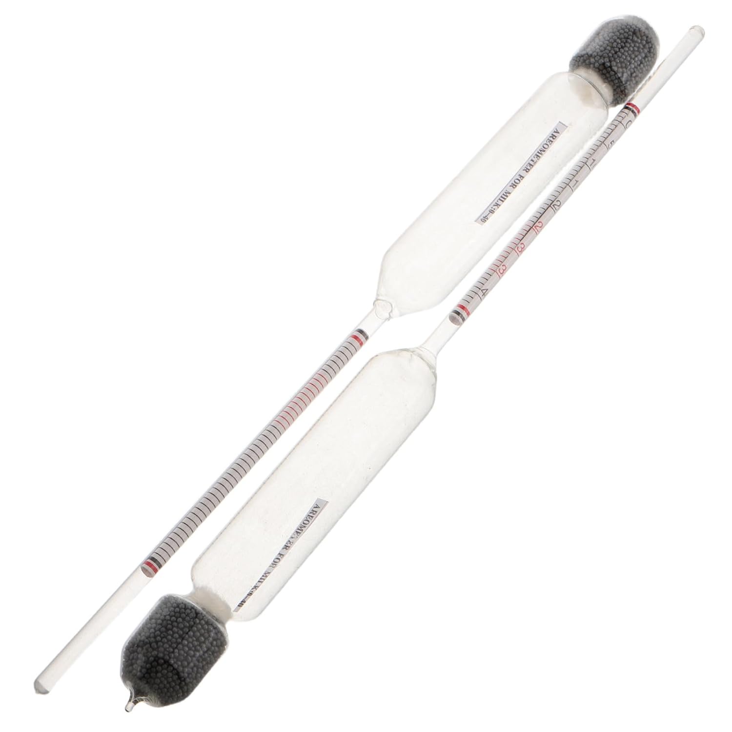 Gadpiparty 2pcs Milk Density Hydrometer Lactometer Milk Composition Analyzer for Cow Goat Testing Liquid Density Meter for Dairy Use Accurate Testing Device