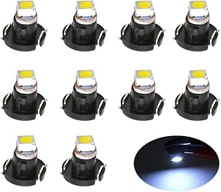 T3 汽车LED 灯 仪表盘 仪表板灯/空调1SMD 1210 12V LED芯片 T3 LED 白色扩散 T3 LED 灯泡 车用 灯泡 汽车、摩托车、滑板车、卡车、拖车、房车、船/白色 10个装