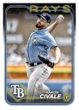 2024 TOPPS #170 AARON CIVALE TAMPA BAY RAYS BASEBALL OFFICIAL TRADING CARD OF MLB