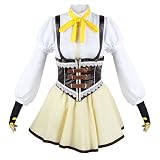 Anime pu-ella ma-gi m-adoka m-agica tom-oe ma-mi Cosplay Costume école uniforme robe tenues Costume d'halloween (Color : A, Size : XL)