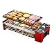 Patelnia Do Grilla Wewnętrznego Z Nieprzywierającą Powłoką Grillową, Regulacja Temperatury 1200 W Mini Przenośny Grill Grillowy Dla Osób 3-10, Na Piknik Na Zewnątrz I Kemping W Ogrodzie Domowym