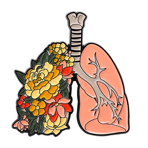Brooches for Women,Floral Organ Enamel Pins Brain Lung Intestines Stomach Brooches Lapel Badges Cartoon Plant Jewelry Gift for Kids
