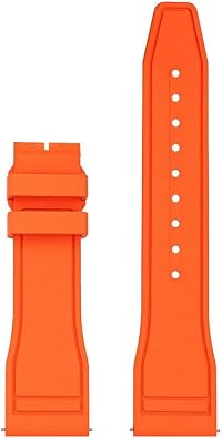 Fluororubber Watch Strap Compatible With MIDO MULTIFORT TV Model M049.526. Watchband 22mm Straight Joint Men's Bracelet
