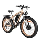 【3000W Dual Motor Ebike】This adult electric bicycles are equipped with peak 3000W high-speed brushless dual motors. The peak 3000W motors provide strong power and the top speed can reach up to 31 mph. It can easily climb steep slopes, and its top-lev...