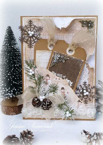 Sizzix Thinlits Die Set 661597, Holiday Greens, Mini By Tim Holtz, 11 Pack, One Size, Multi Color #TOP3