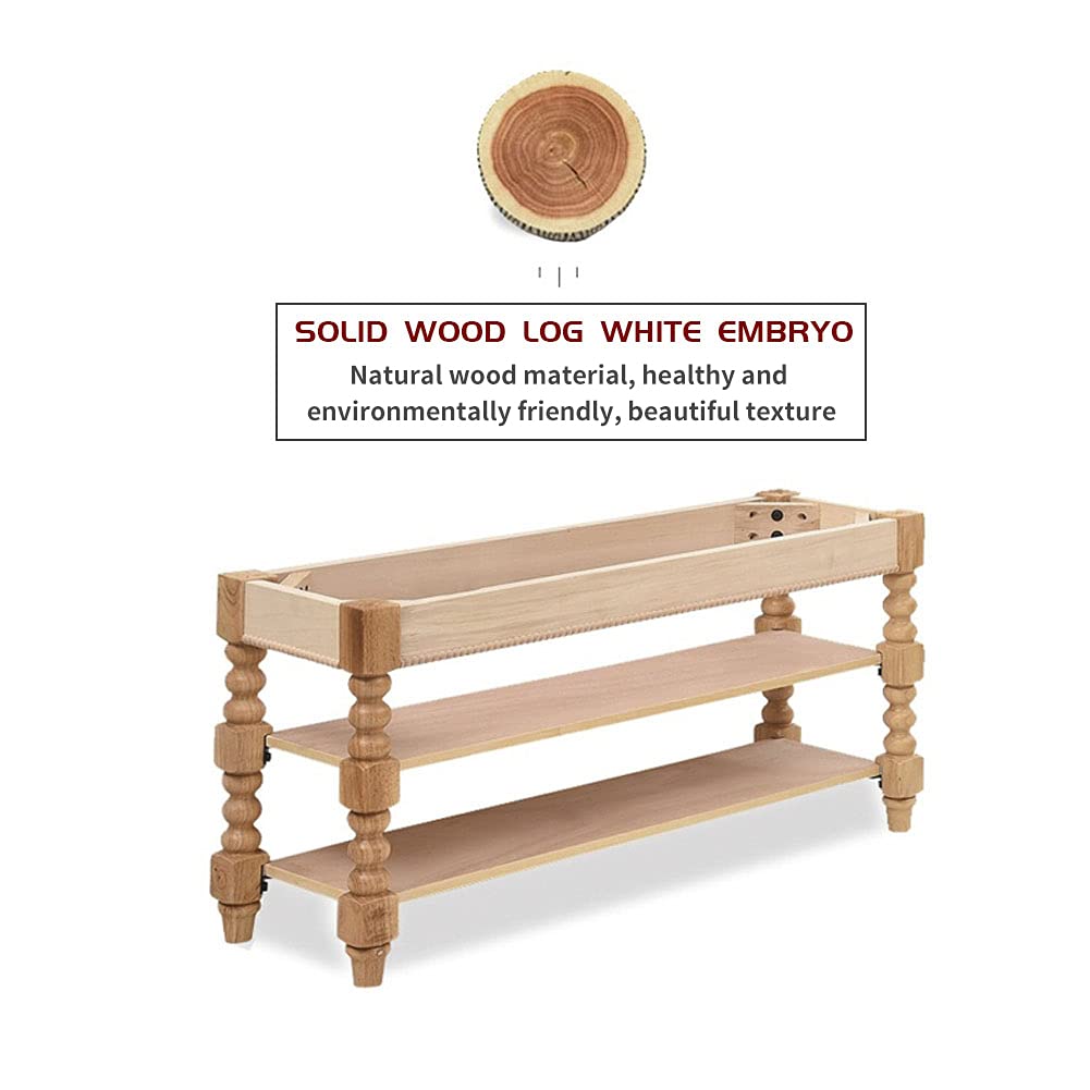 Buy EYOUPINO Shoe Bench Solid Wood Storage Bench Entryway,3Tier