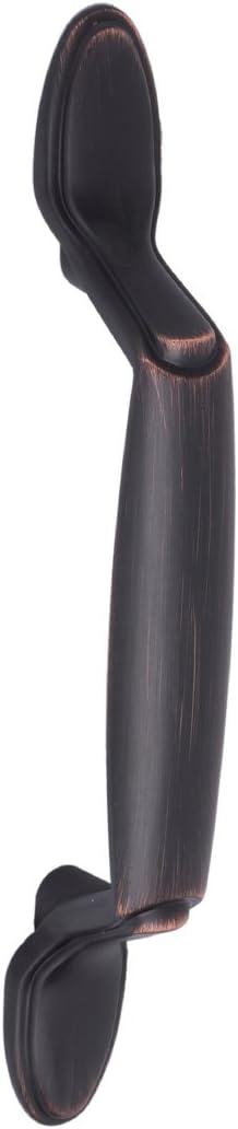 Amazon Basics Spoon Foot Cabinet Handle, 5.12-inch Length (3-inch Hole Center), Oil Rubbed Bronze, 10-Pack