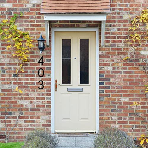 Modern Black 8 Inch House Numbers - Aluminum Flush Mount Address Numbers For Outside Door by BUTUNITA - Image 6