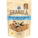 French Vanilla Almond Granola, Crunchy Breakfast Cereal and Snack Clusters, 11 oz