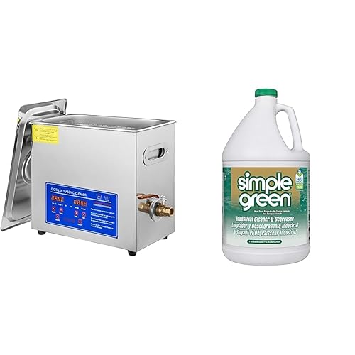 VEVOR Limpiador ultrasónico con temporizador digital y calentador, limpiador profesional de joyas ultra sónico, máquina de limpieza con calefacción