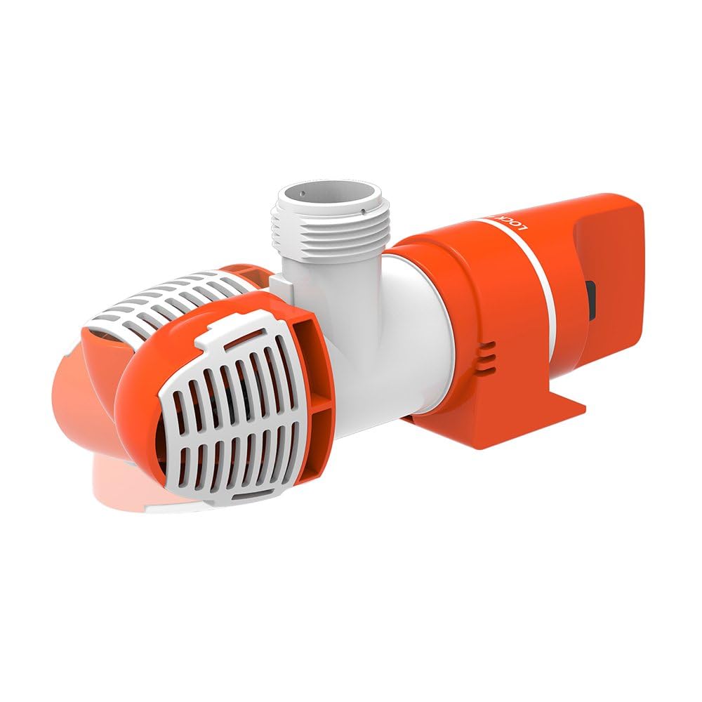 SEAFLO Automatische Bilgenpumpe Low Profile 12V - 50L/min - Elektronische Erkennung - horizontale oder vertikale Montage - Ausgang Ø 19mm - für Boot