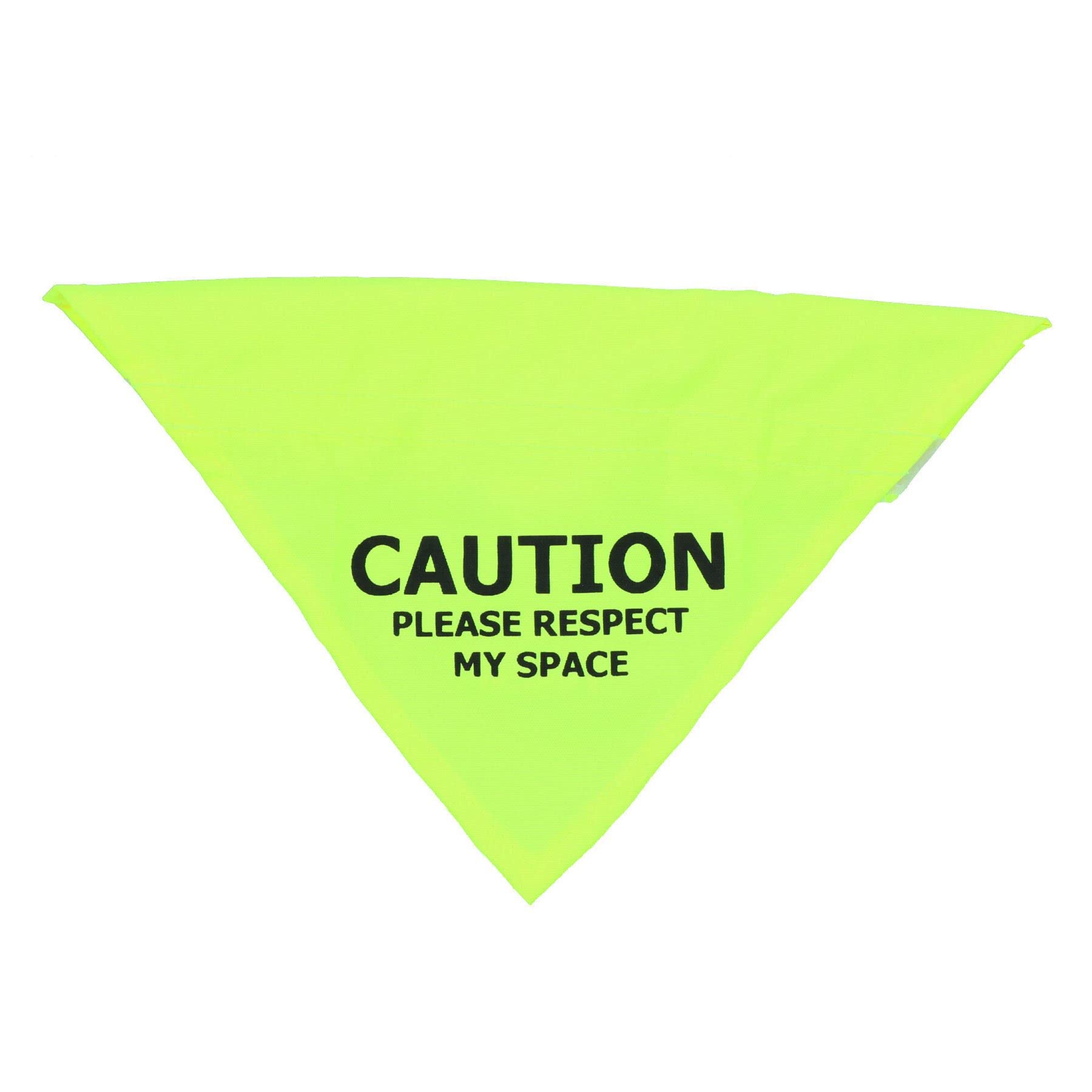 Bandana d'avertissement jaune chien AB Tools pour balade sereine