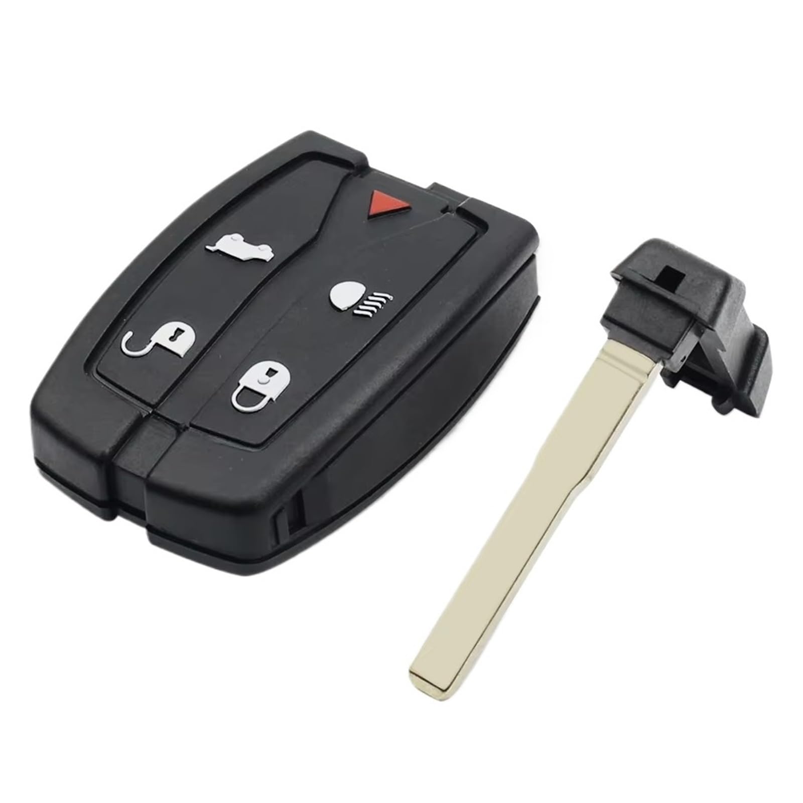 Compatible Con Land-Rover Para Freelander 2 2007 2008 2009 2010 2011 2012 2013 2014 2015 Carcasa De Repuesto Para Llave Coche 5 Botones