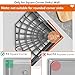 CIT ZCFYU Sponge Holder for Corner Kitchen Sink, Adhesive Stainless Steel Kitchen Sink Organizer Caddy,Dish Cloth Hanger Sponge Holder Soap Storage Rack for Space-Saving Storage(not for Rounded)