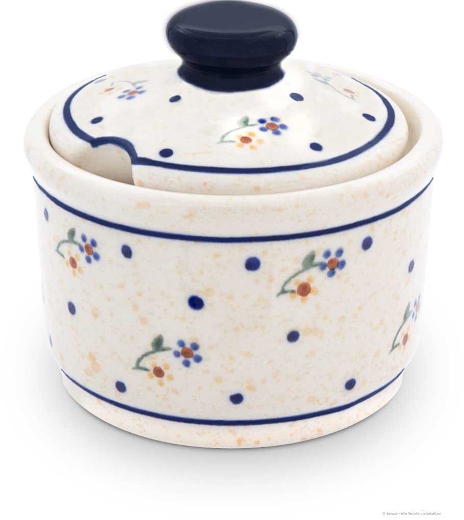 Polie Pottery - Zuccheriera con certificato di autenticità