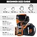 Sanabul Essential Gel Boxing Gloves for Men & Women, Kickboxing MMA, Muay Thai Gloves and Heavy Bag Training Punching & Sparring, Black/Orange 10 oz