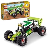 LEGO Creator 3in1 Off-Road Buggy 31123 Building Kit; Build a Buggy Toy and Rebuild It into a Skid Loader or ATV (All-Terrain Vehicle); A Creative Gift for Passionate Fans Aged 7+ (160 Pieces)