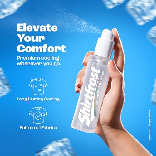 Image of Instant Fabric Cooler Spray (50ml) - Icy Aura (Fresh & Citrus) for Men | Quick Cooling Effect for Clothes | Refreshes Fabric Instantly| Travel & Sports Cooling Spray | Fresh & Energising |