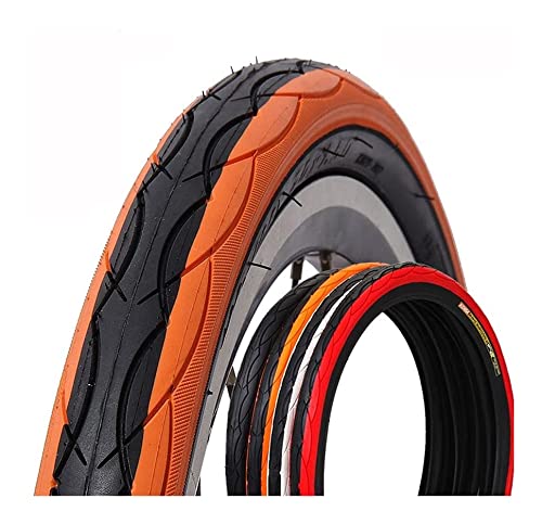 DEAVER 201,5 Superleichte 290 g Bunte Fahrradreifen 20 14 Felgen BMX Falttasche Fahrrad Mountainbike Reifen Kinder 20 Pneu 14 1,75 (Orange) : 