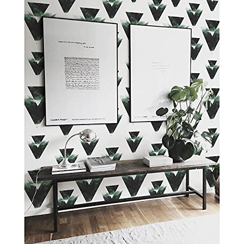 Papier peint mural premium 416x254cm triangles géométriques latex - 2