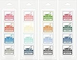 Lawn Fawn Ink Cube Packs - Front Porch, Ice Cream Parlor, Pumpkin Patch and Christmas Tree - 4 Pack Bundle