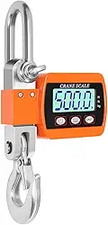 Balança Crane Scale Digital 500Kg Portátil, Balança Digital, Balança Digital Comercial, Balança Comercial com Gancho, 3 Unidade Alterar(N、IB、KG)/Tara/Zero para Construção Fábrica Edifício