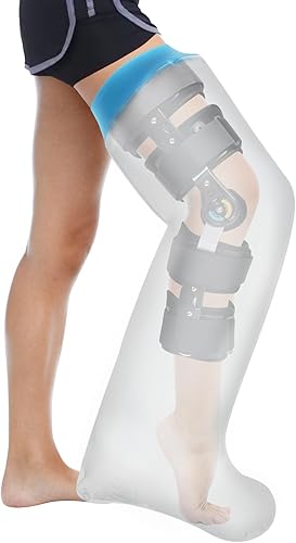 Funda impermeable extra ancha para adultos, cubierta de ducha extra grande, protector de pies de silicona impermeable para adultos de talla grande