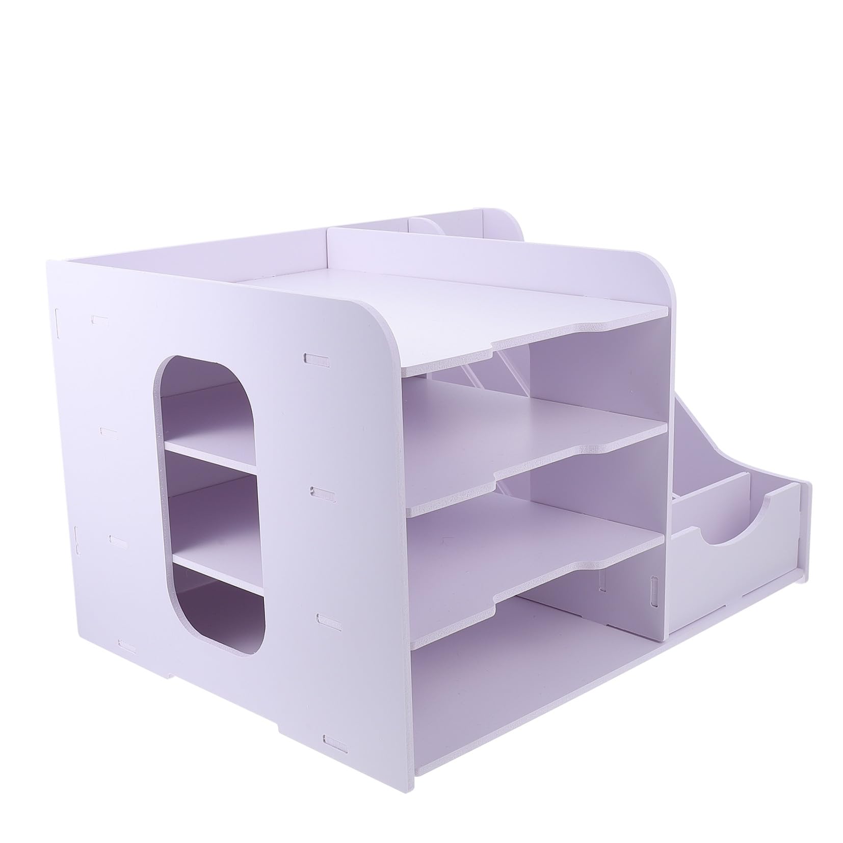 Scaffale multistrato in PVC – Pratico scaffale per libri da ufficio con design divisorio per archiviazione efficiente dei documenti e gestione dello spazio di studio