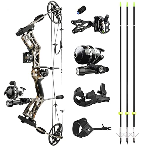 surwolf Archery Bowfishing Compound Bow Kit RTH 30-70 LBS Draw Length...