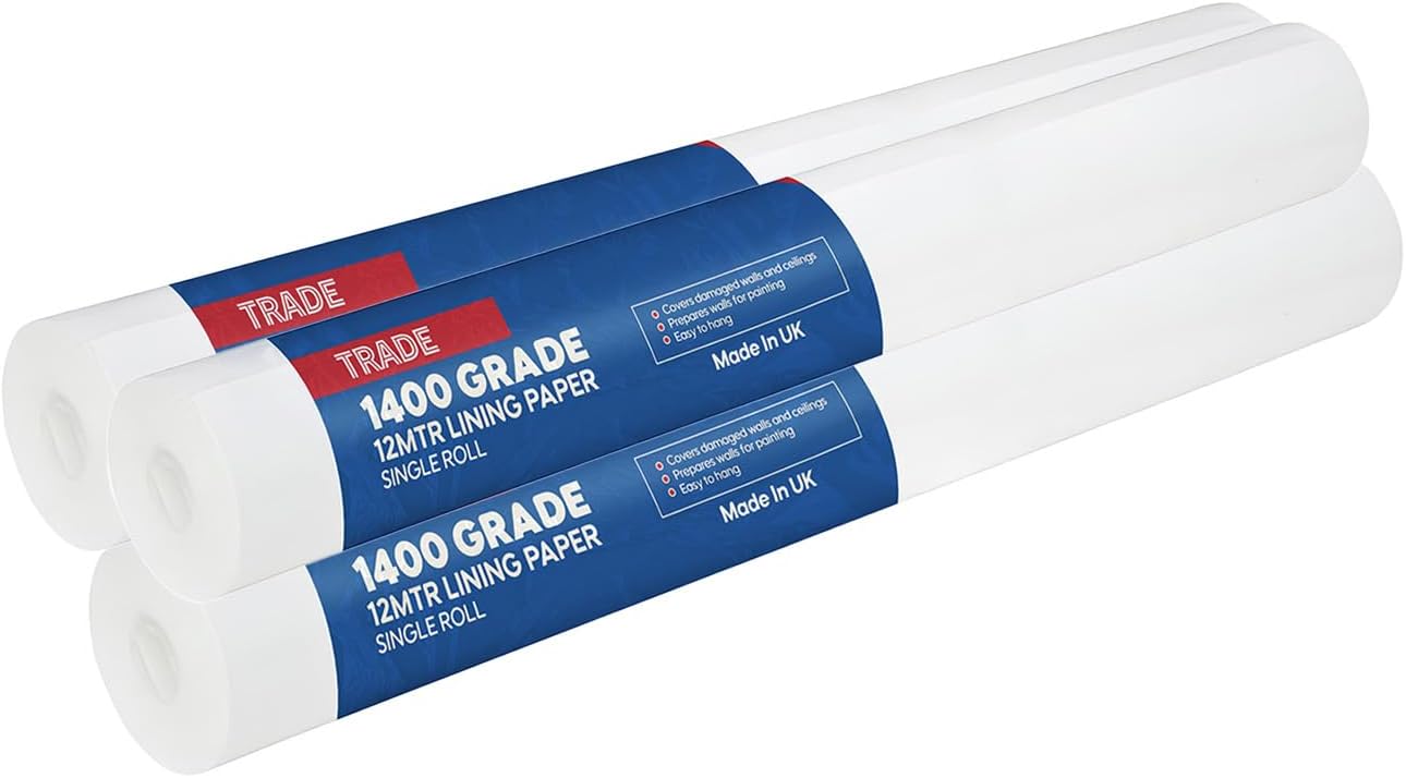Trade 1400 Grade Lining Paper for WallsSuitable for New & Damaged