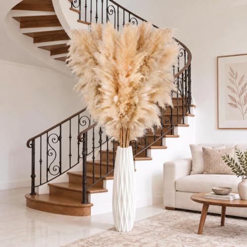 57 Inch 20 Stems Tall Pampas Grass for Floor Vase...