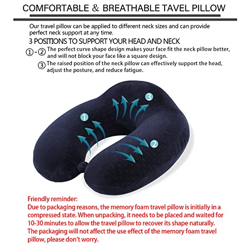 Almohada espuma memoria tamaño 30x30x14 cm para viaje miniatura 2