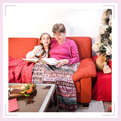 Loxezom Grandma Gifts, Gifts For Grandma From Granddaughter, Nana Gifts, Best Grandma Christmas Birthday Gifts Throw Blanket 60" X 50", Grandma Gifts From Grandchildren, Grandmother Granny Gifts Ideas #TOP2