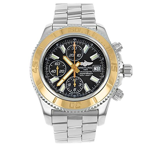 Preisvergleich Produktbild Breitling Superocean Chronograph II Herren-Armbanduhr C1334112-BA84 mit schwarzem Zifferblatt, stahl, Armband