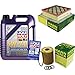 Produktbild QR-PARTS 69363671 Filter Set Inspektionspaket 5 Liter Motoröl Leichtlauf High Tech 5W-40 MANN-FILTER Luftfilter Ölfilter