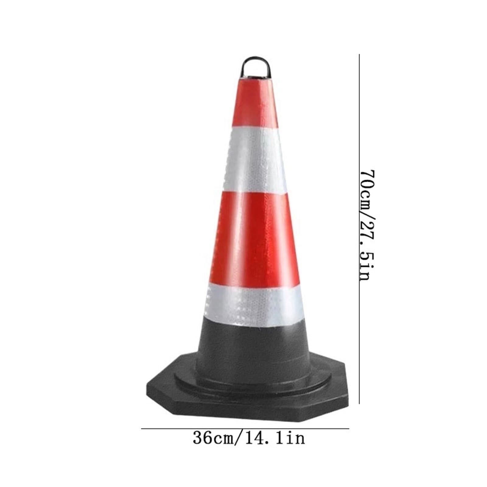 Cône de signalisation Lot de 5 cônes réfléchissants avec poignée for la conduite en stationnement Route(XXL)