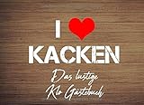 Das Lustige Klo Gästebuch: I Love Kacken Toilettenbuch Einweihungsgeschenk Haus Lustig Mit Witzigen Sprüchen Zum Ausfüllen / Mitbringsel Für Die ... Neue Wohnung Oder Zum Einzug Ins Neue Haus